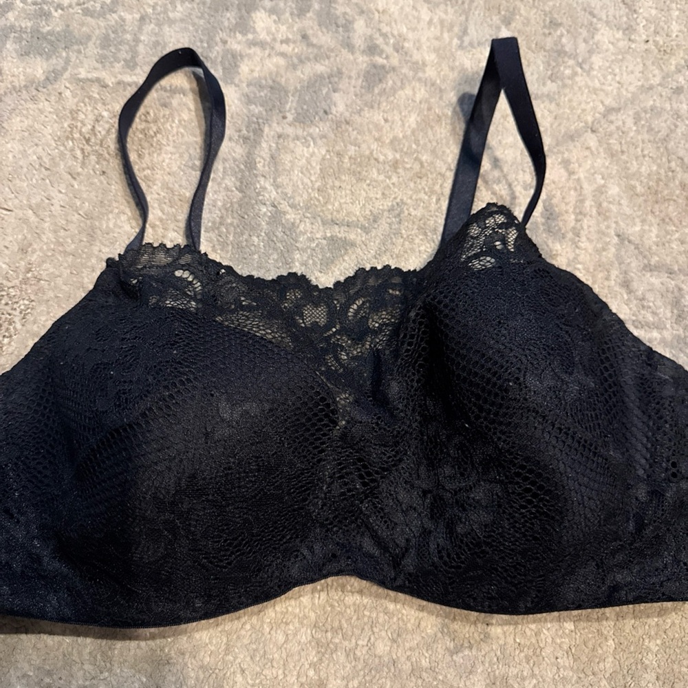 Soma Intimates‎ Black Lace Bra 34D Womens